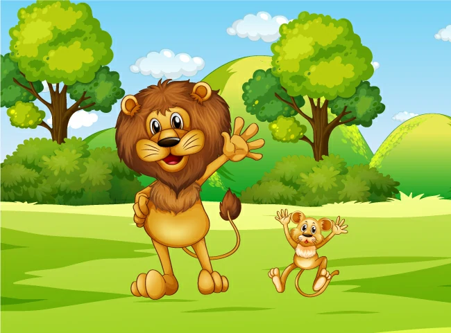 האריה והעכבר חברים - אתר סיפור קטן