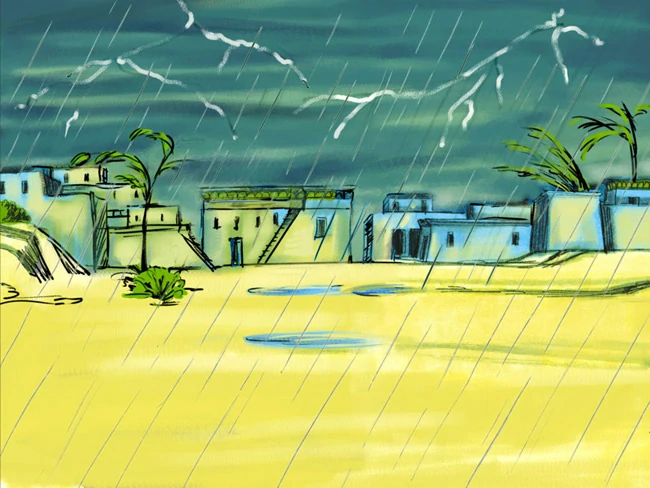 מכת ברד - אתר סיפור קטן