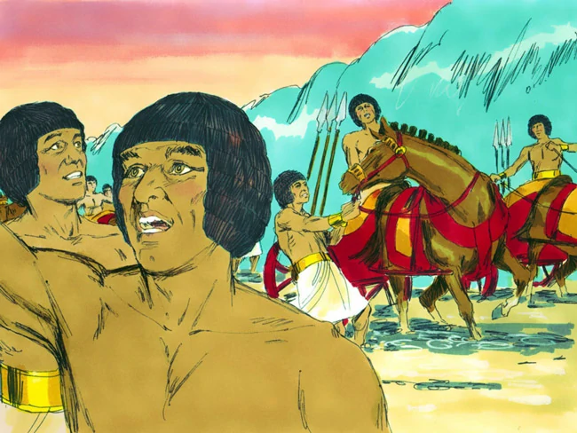 צבא מצרים בורח - אתר סיפור קטן